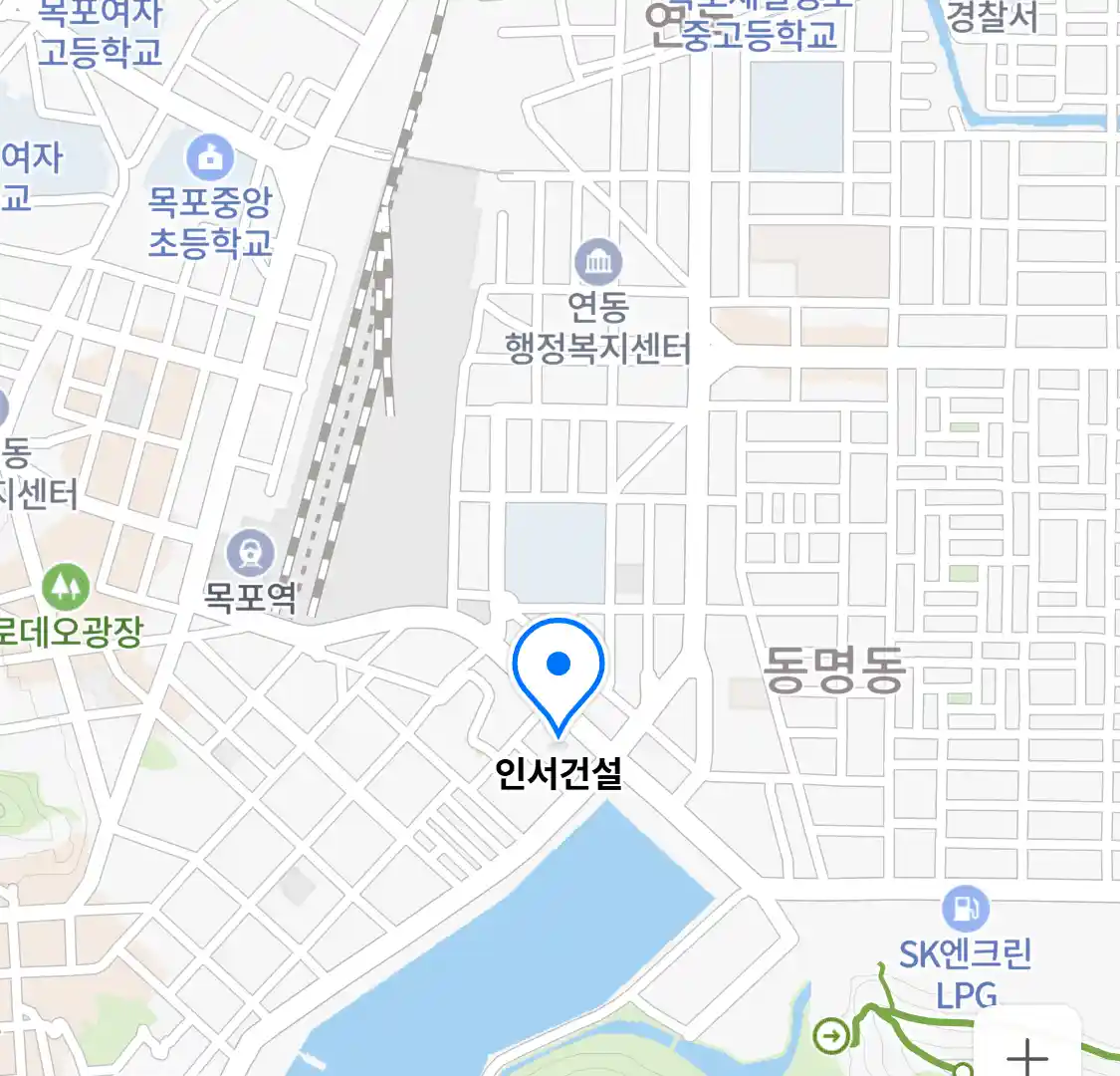 인서건설 위치