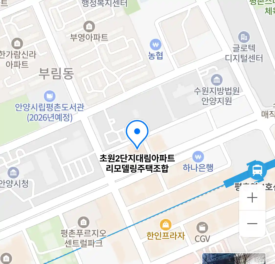 초원2단지대림아파트리모델링주택조합 위치