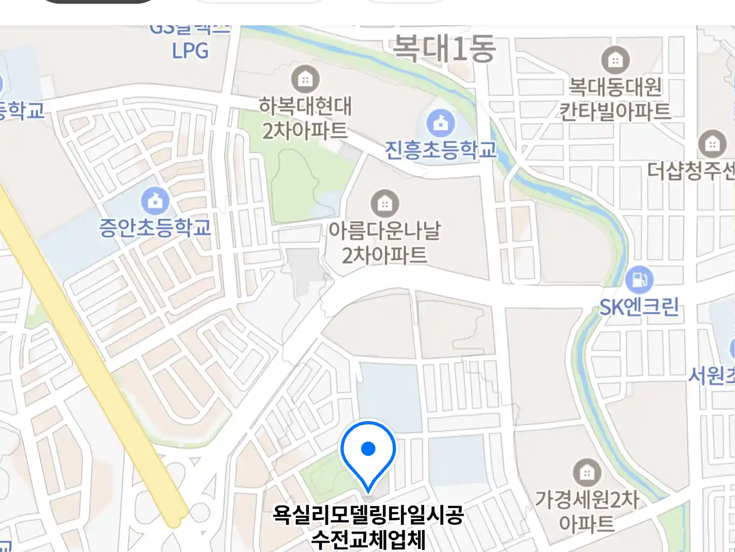 욕실리모델링타일시공수전교체업체 위치