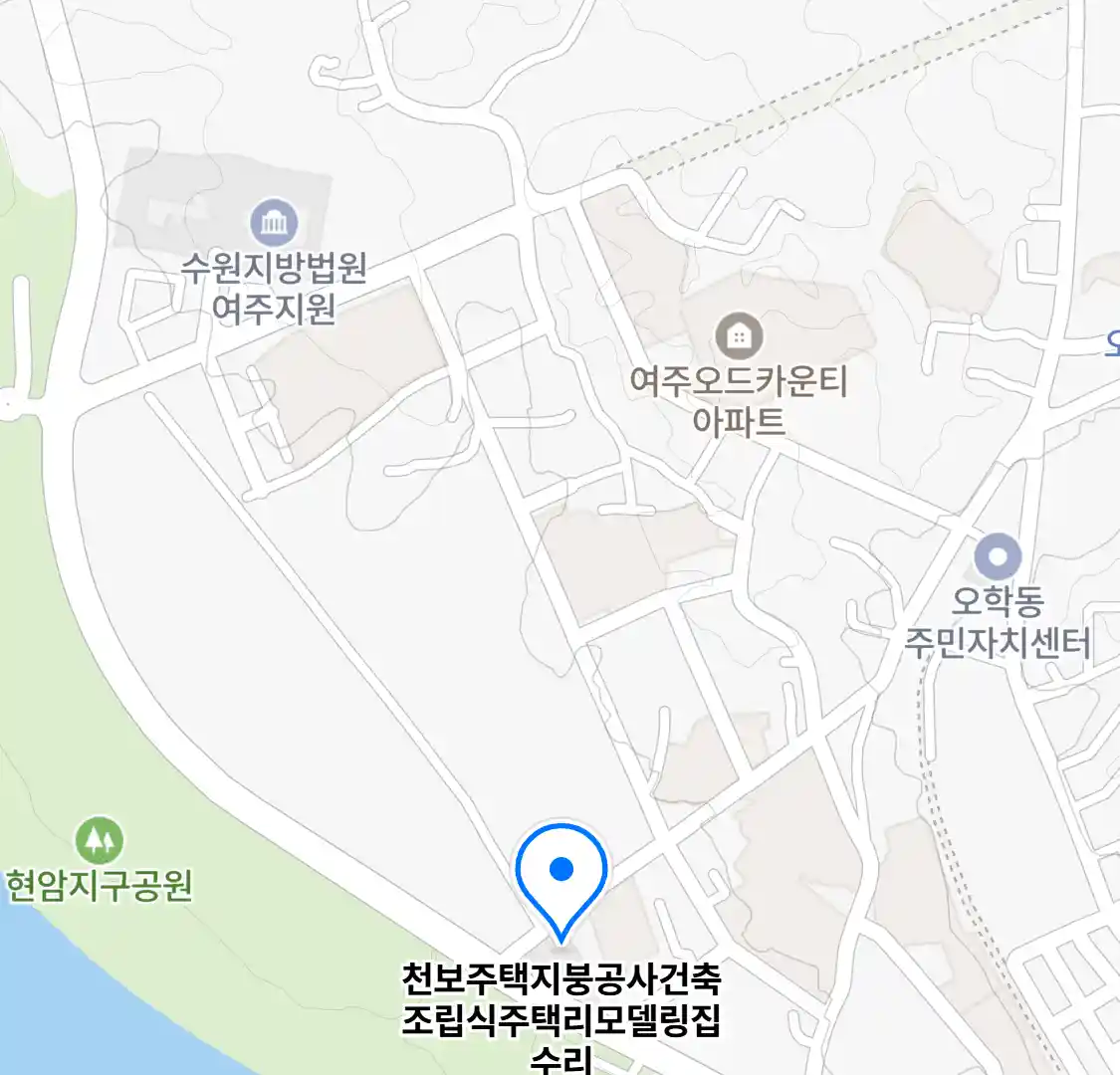 천보주택지붕공사건축조립식주택리모델링집수리 위치