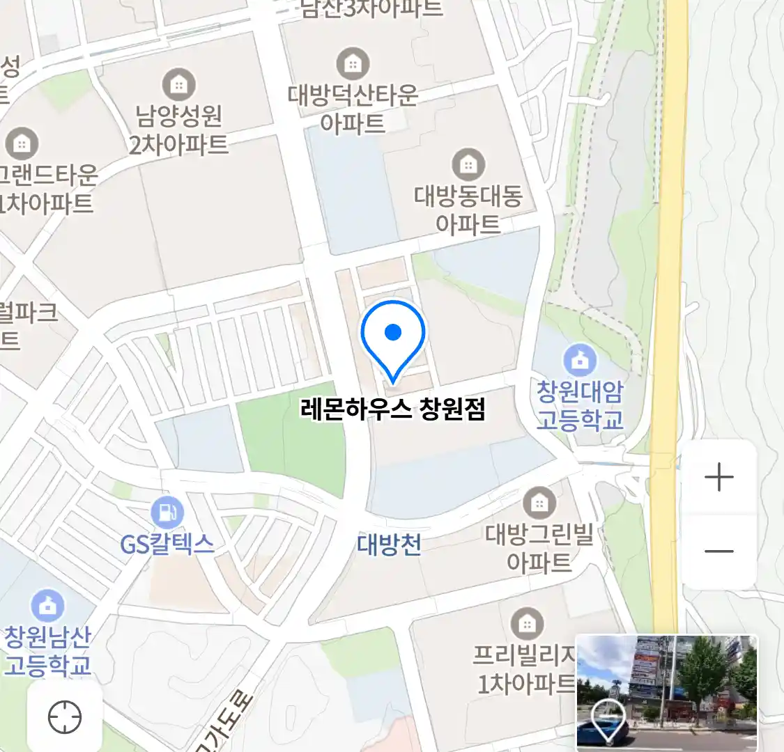 레몬하우스 창원점 지도