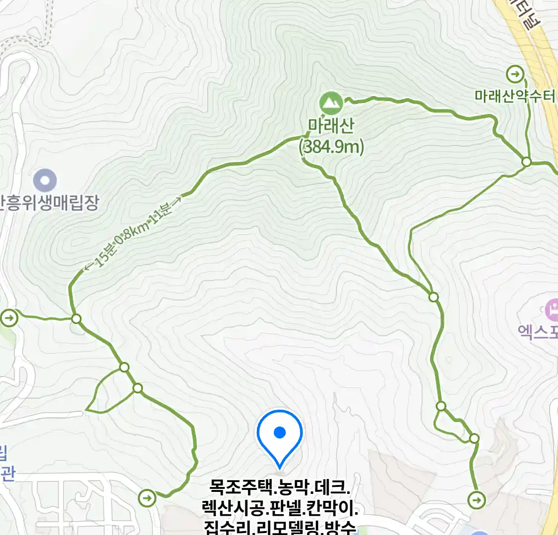 목조주택.농막.데크.렉산시공.판넬.칸막이.집수리.리모델링.방수 위치