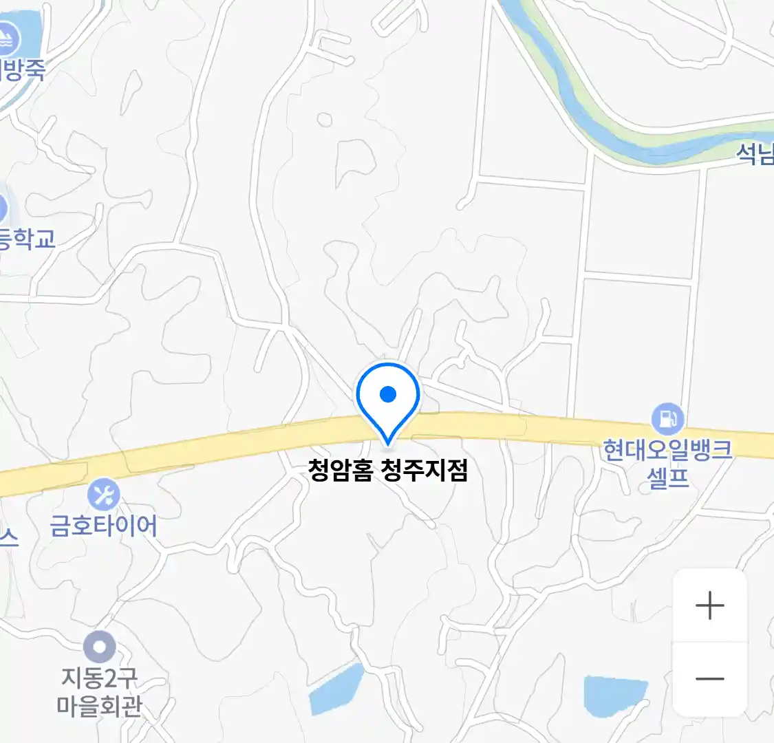 청암홈 청주지점 위치