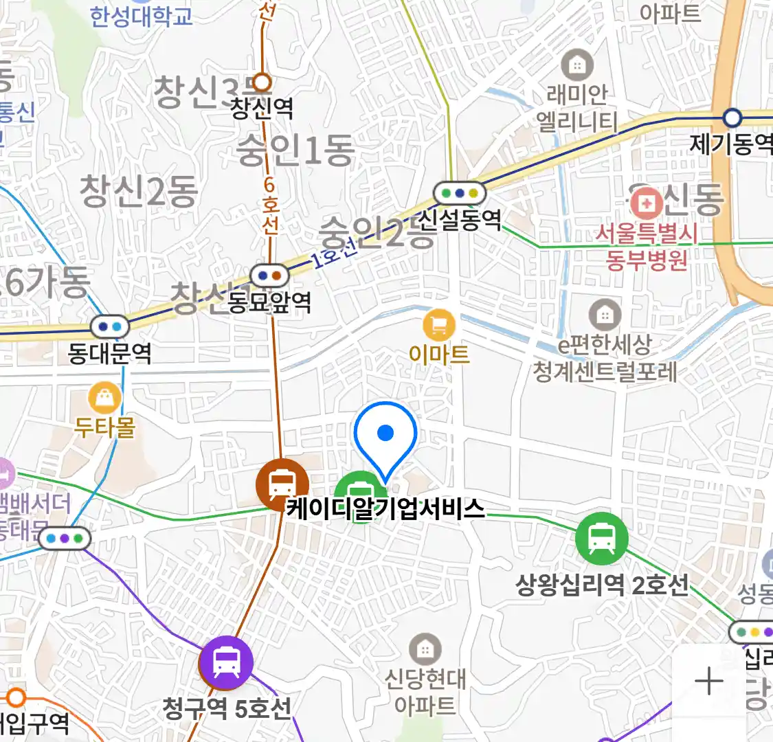 케이디알기업서비스 위치