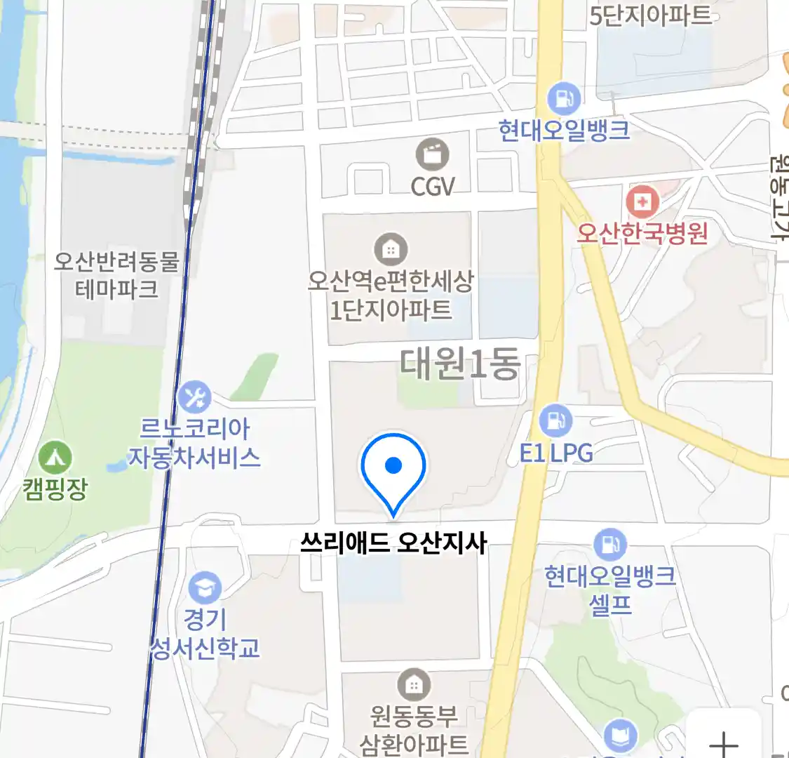 쓰리애드 오산지사 위치