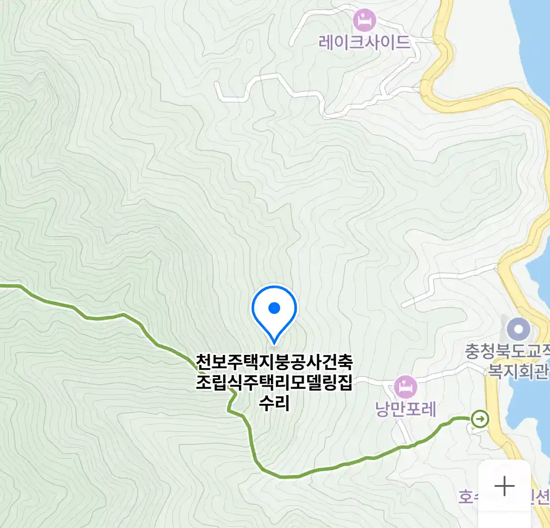 천보주택지붕공사건축조립식주택리모델링집수리 안림동 위치