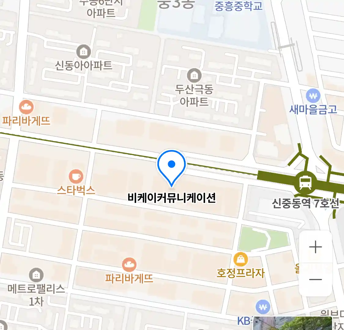 비케이커뮤니케이션 위치