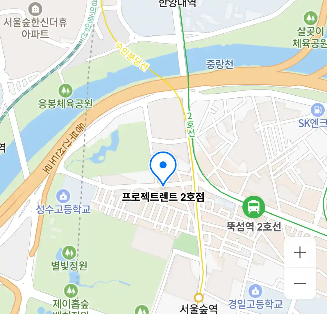프로젝트렌트 2호점 위치