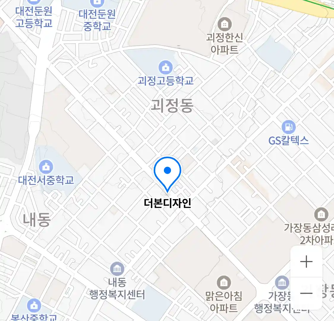 더본디자인 위치