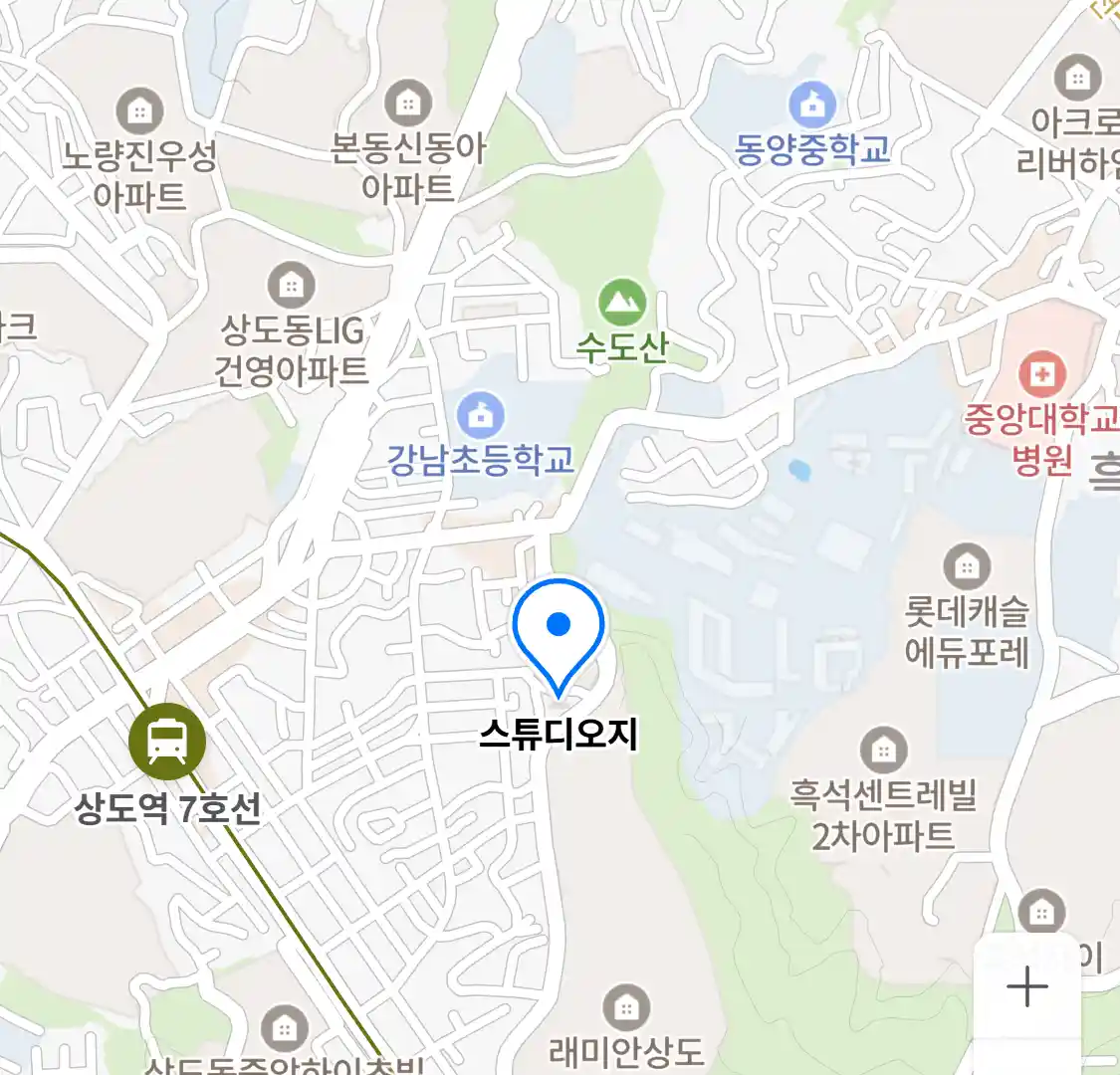 스튜디오지 위치