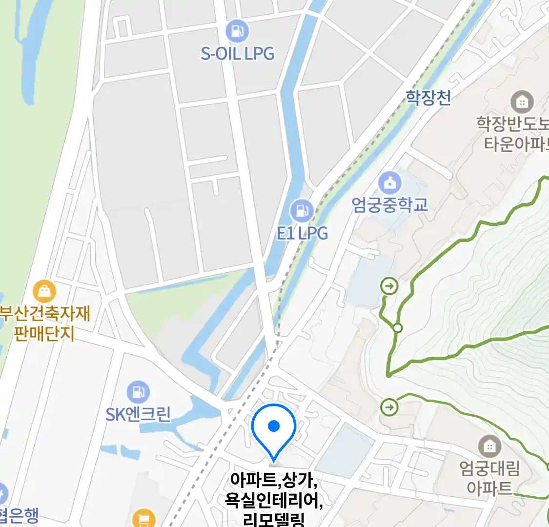 아파트,상가,욕실인테리어,리모델링 업체 위치