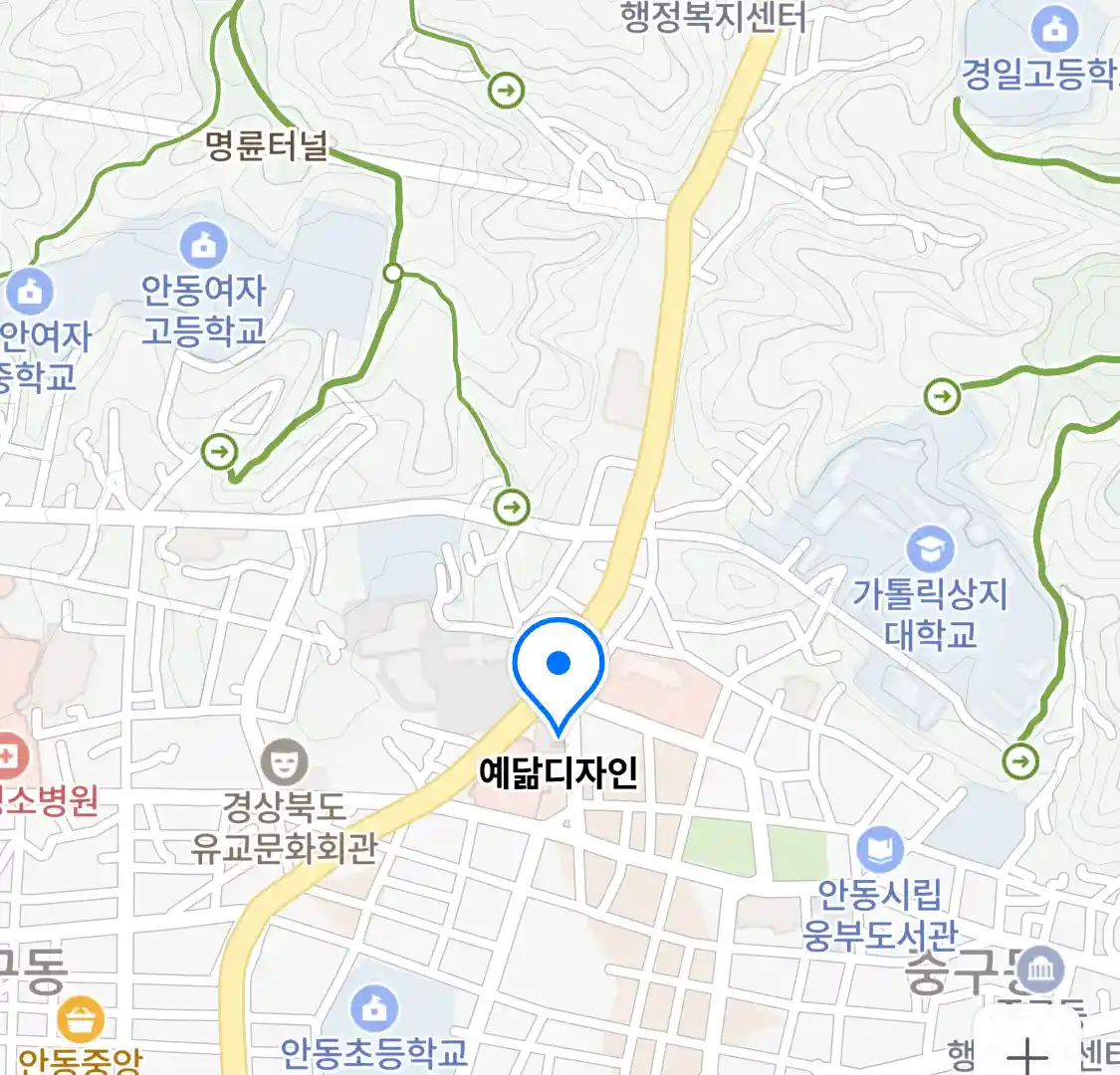 예닮디자인 위치