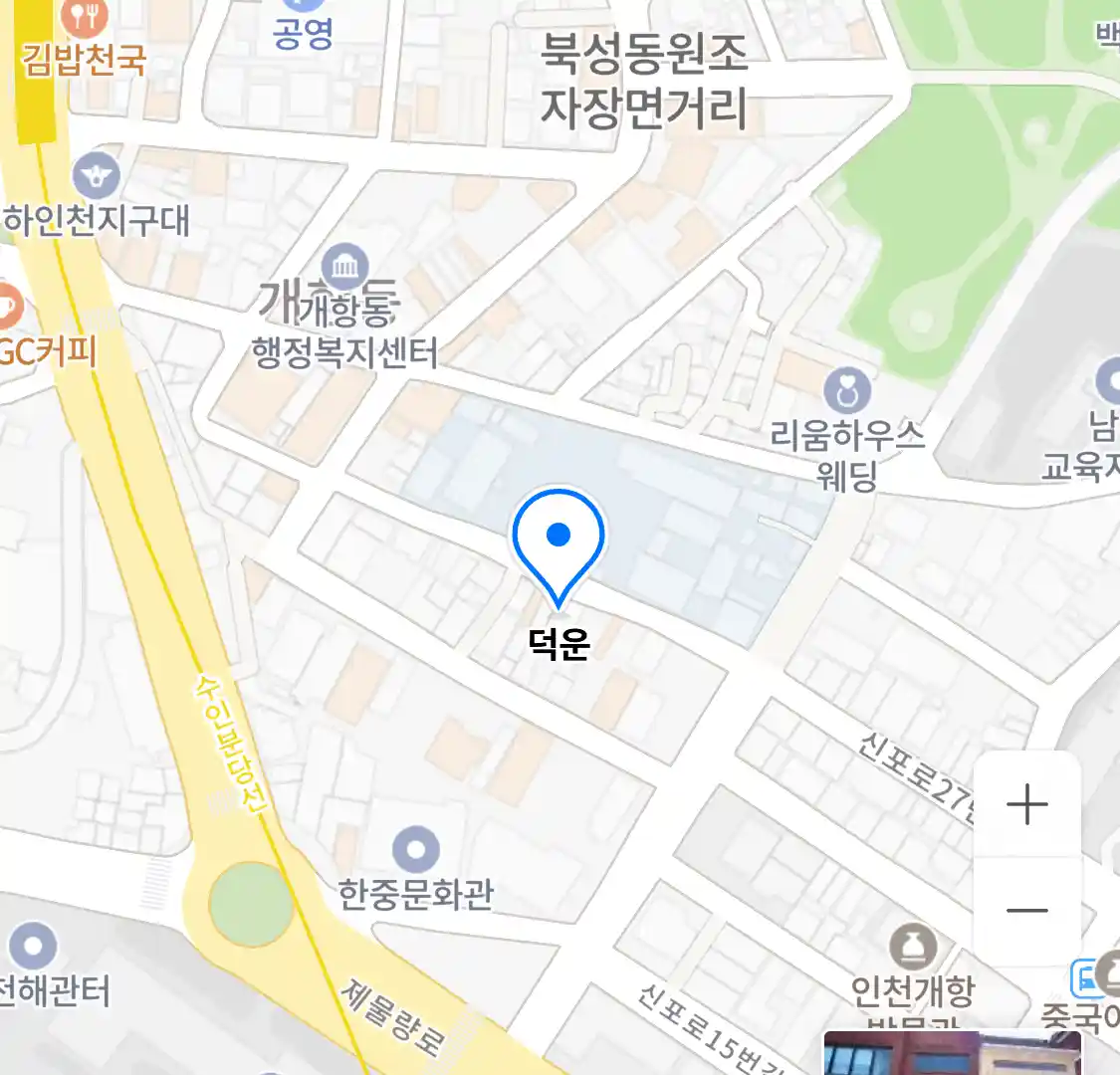 덕운 위치