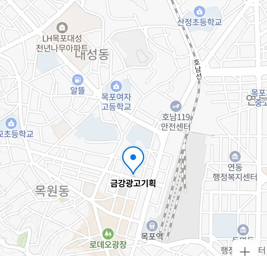 금강광고기획 지도