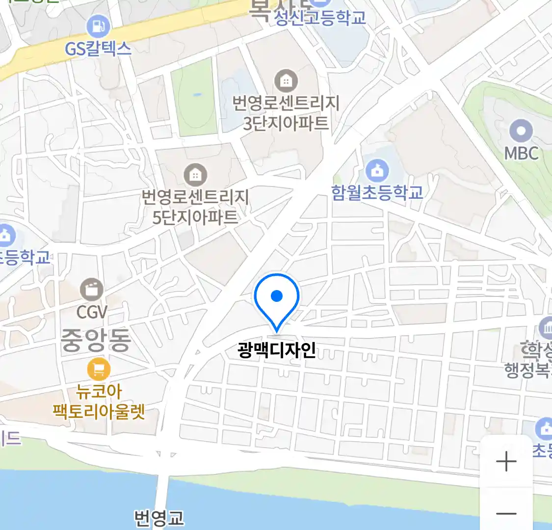 광맥디자인 위치