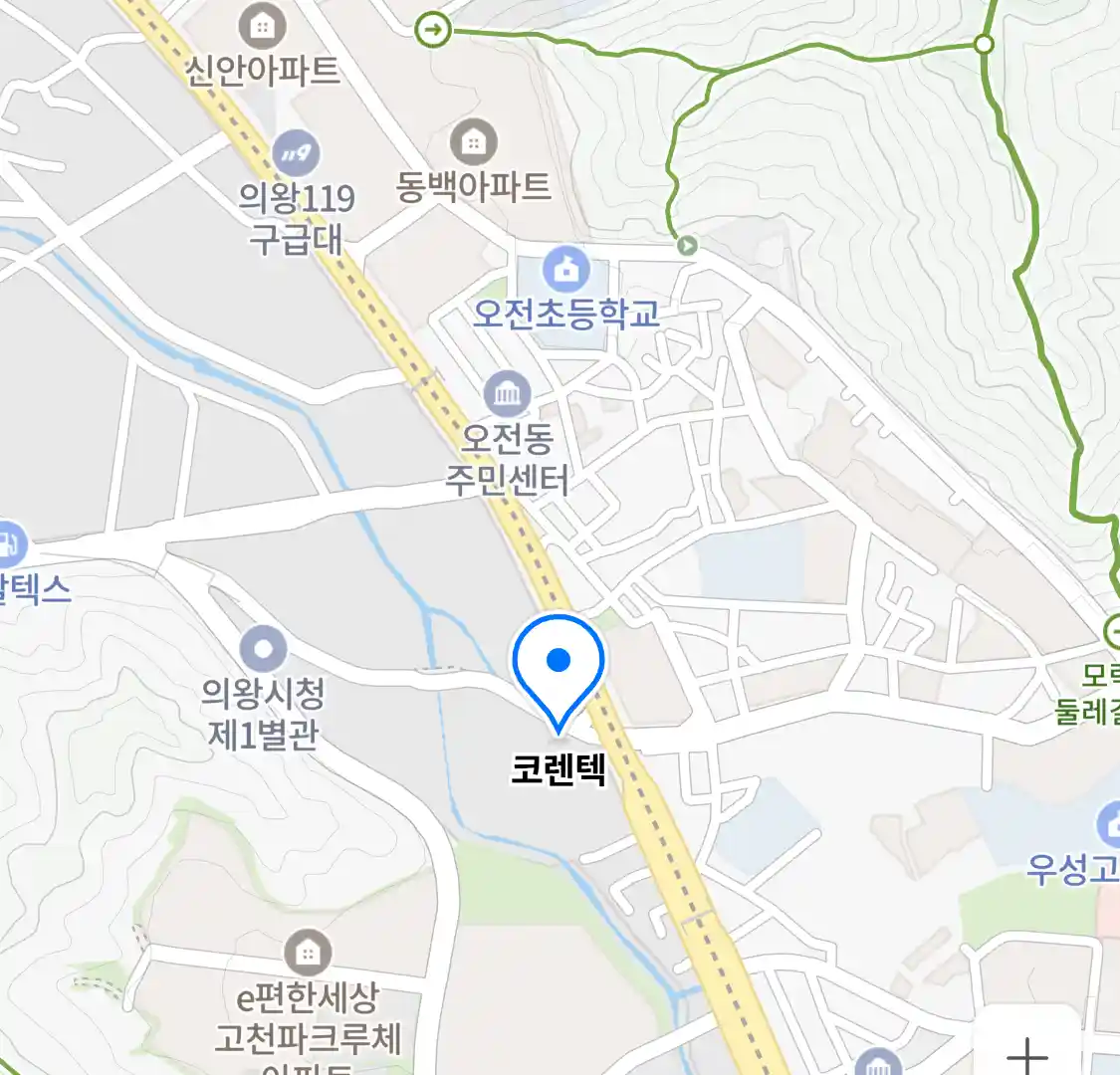 코렌텍 위치