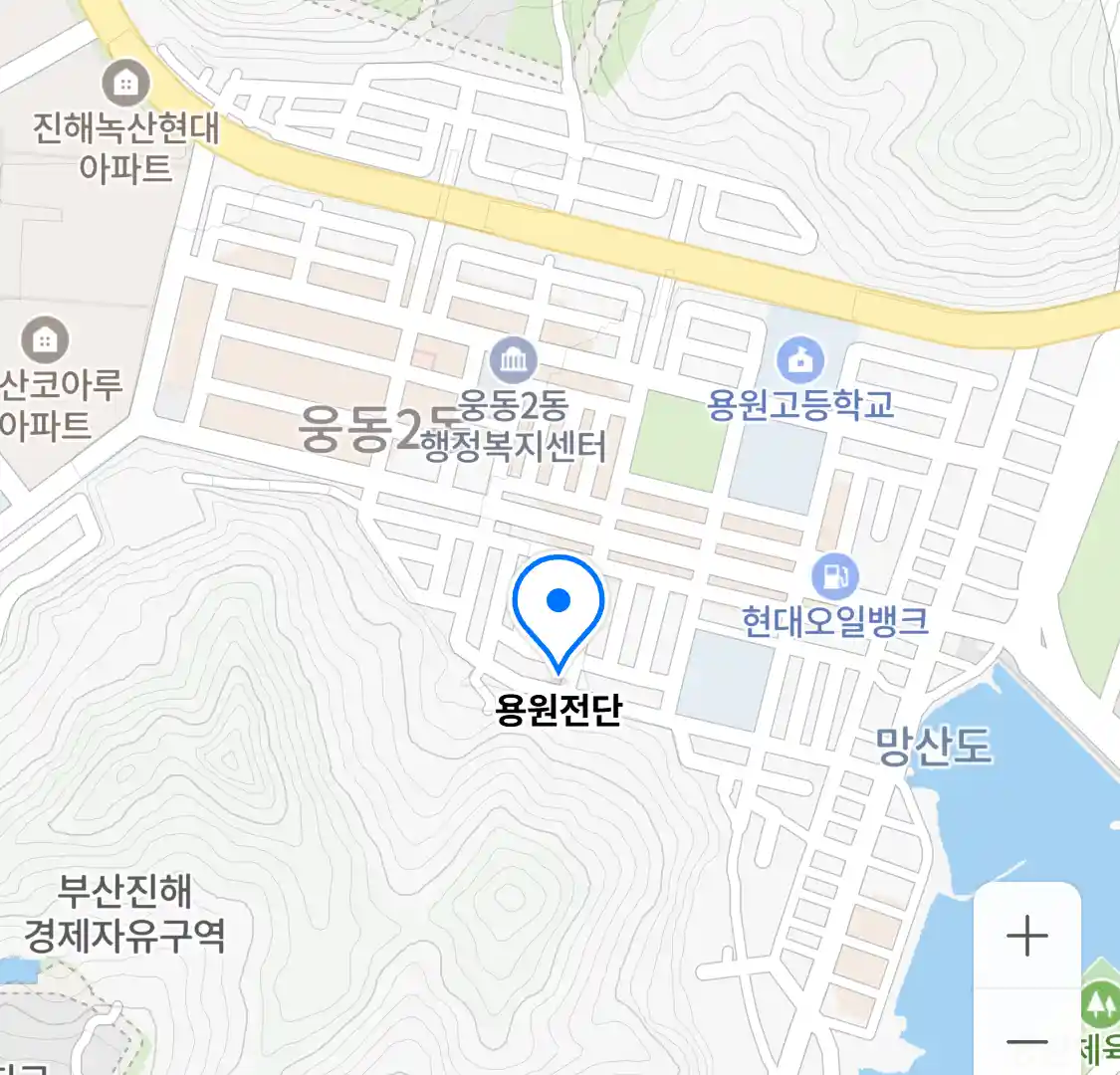 용원전단 위치