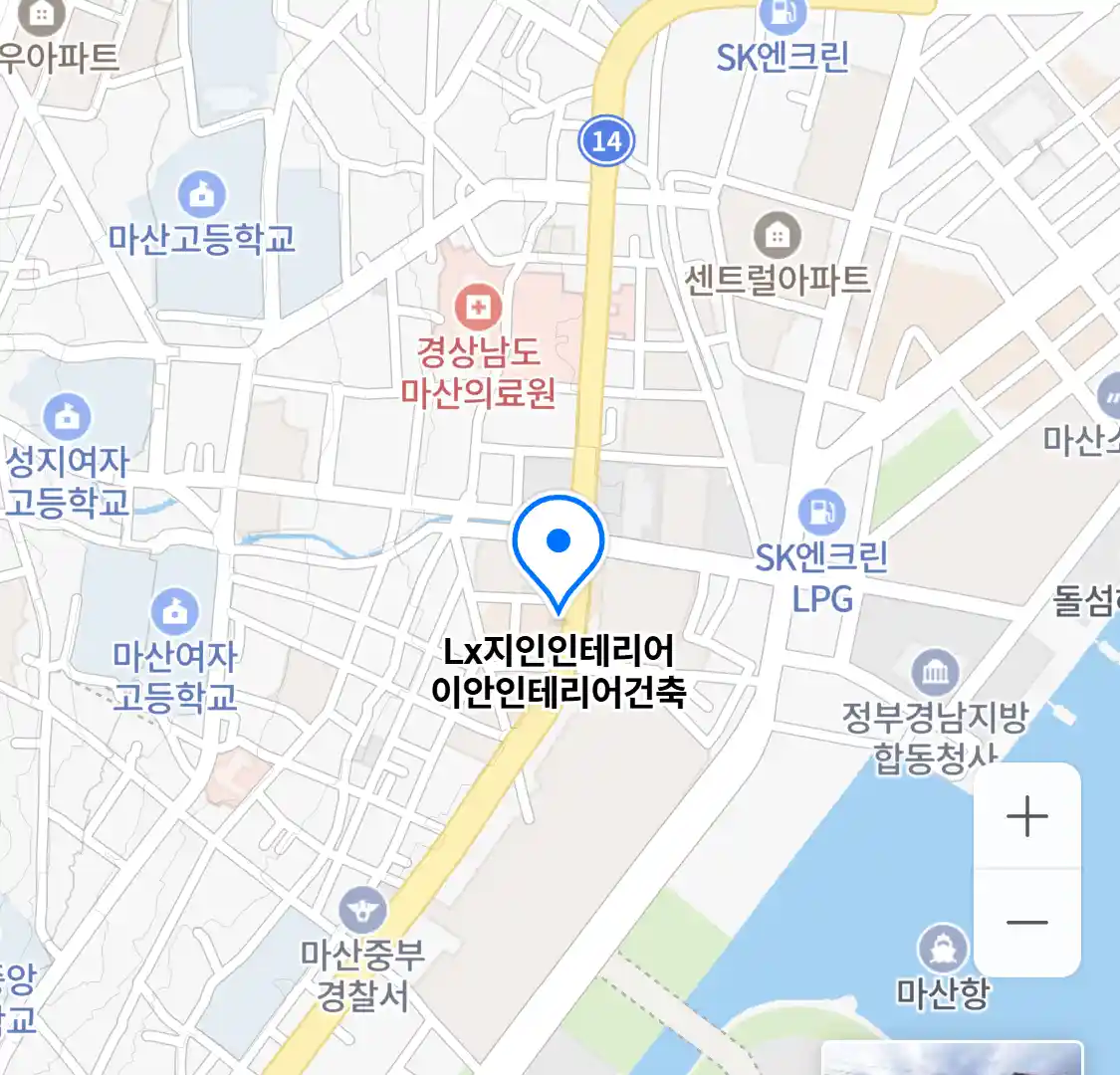 Lx지인인테리어 이안인테리어건축 위치