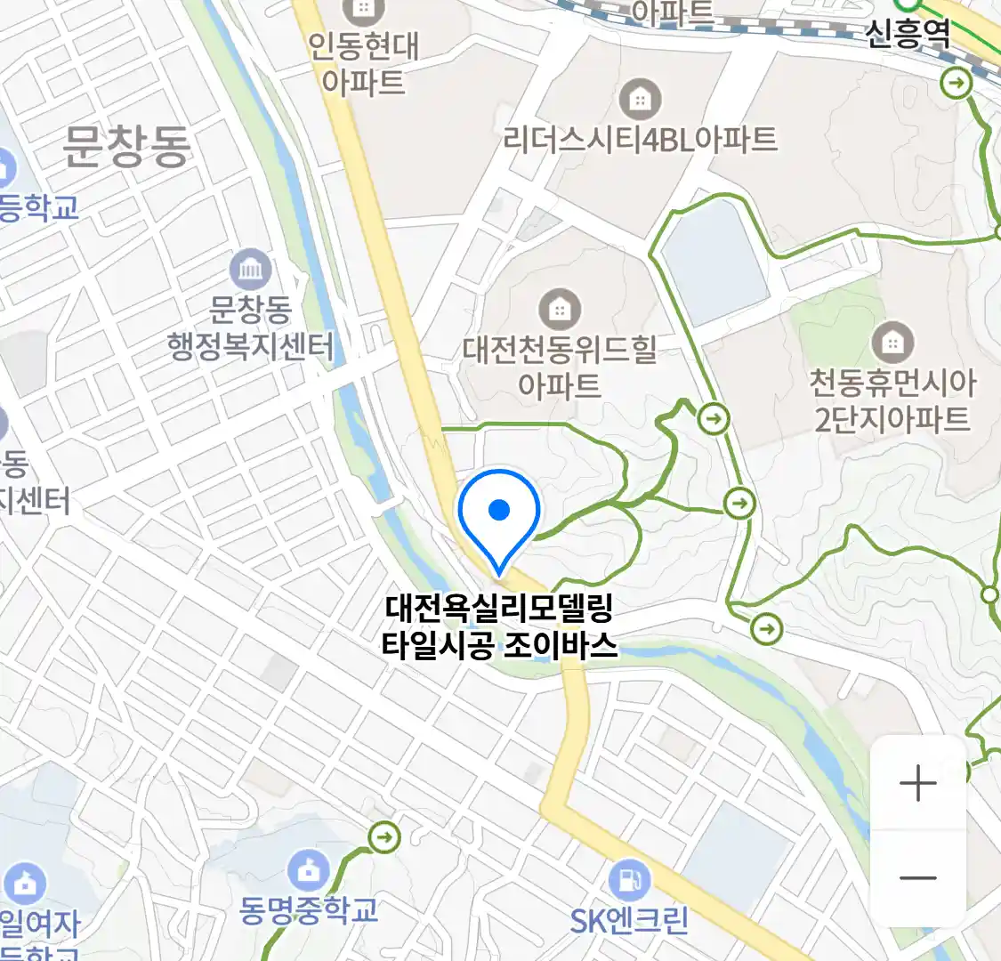 대전욕실리모델링 타일시공 조이바스 위치