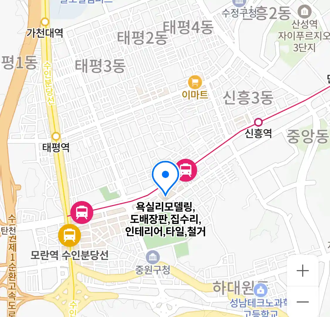욕실리모델링,도배장판,집수리,인테리어,타일,철거 위치