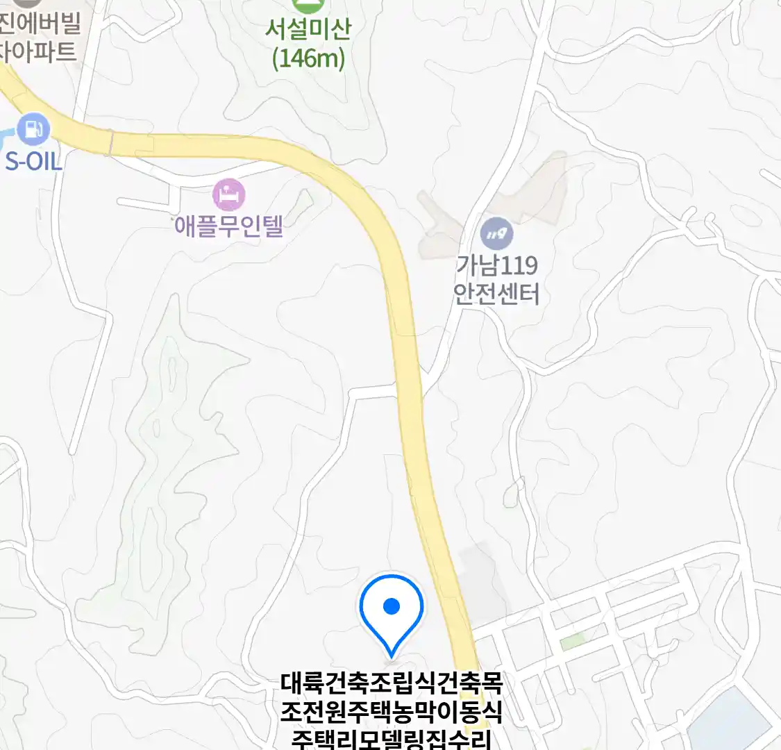 대륙건축조립식건축목조전원주택농막이동식주택리모델링집수리 위치