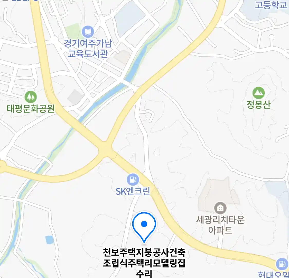 천보주택지붕공사건축조립식주택리모델링집수리 위치