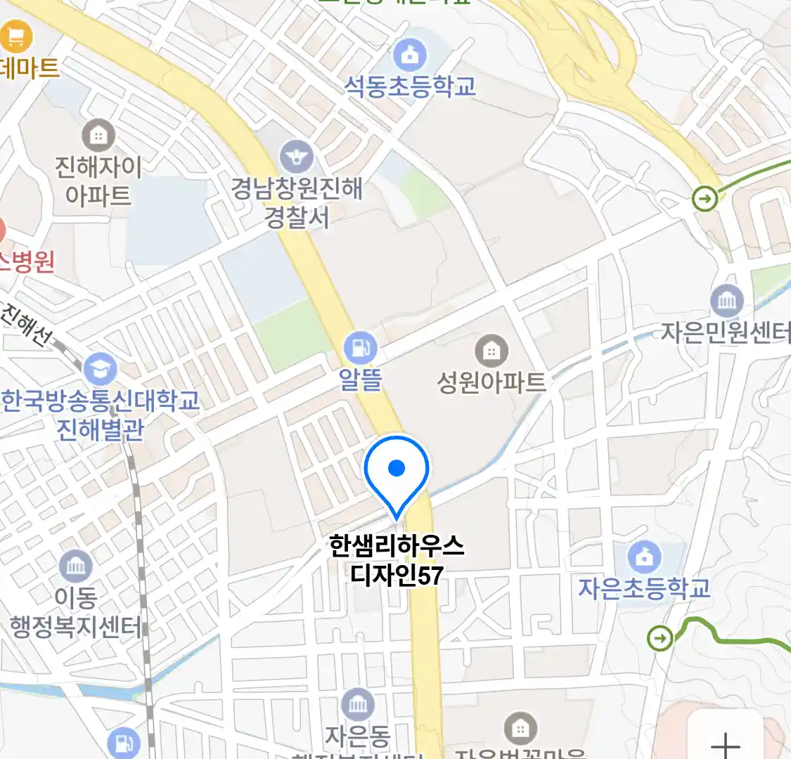 한샘리하우스 디자인57 지도
