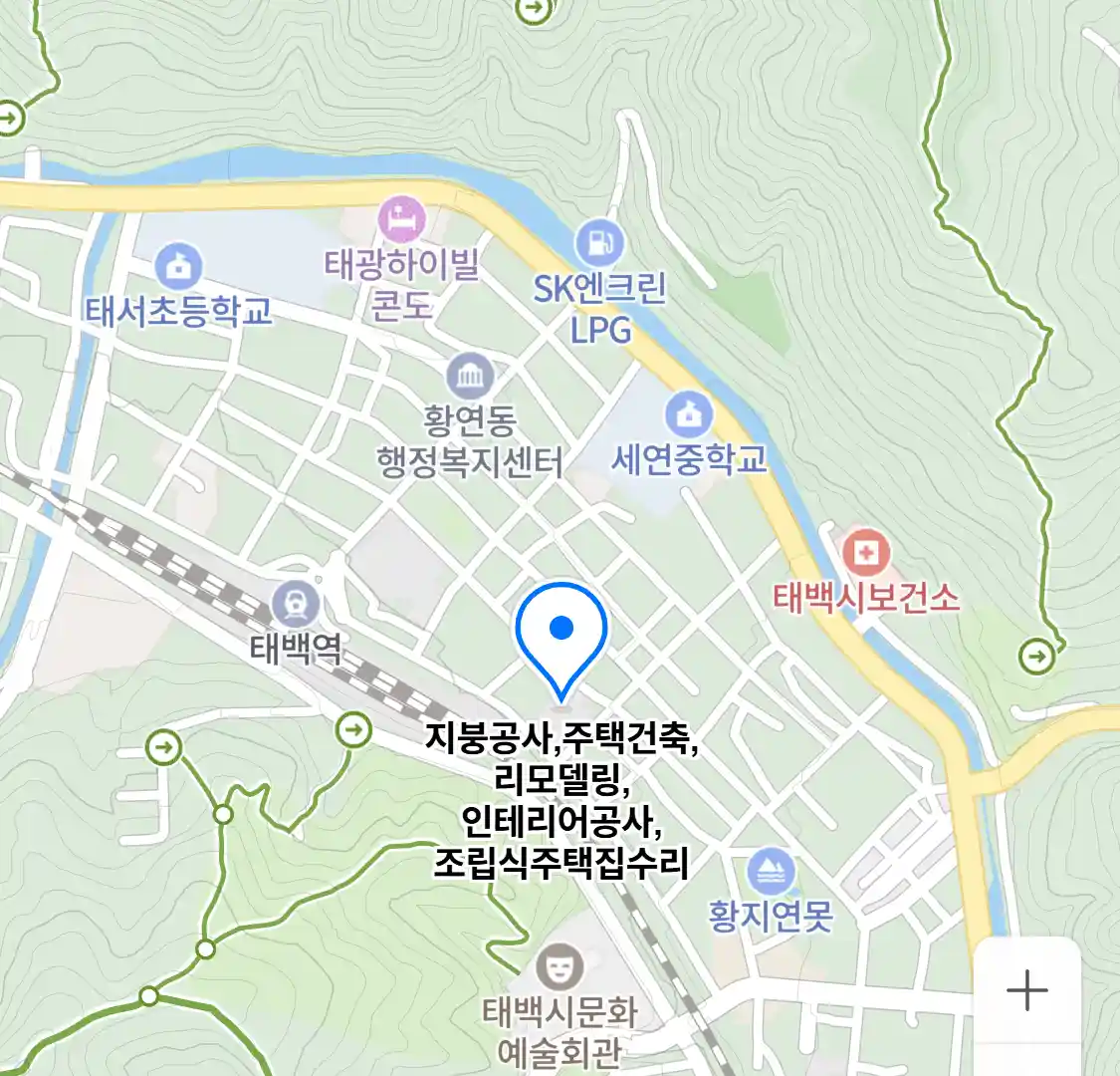 지붕공사,주택건축,리모델링,인테리어공사,조립식주택집수리 위치